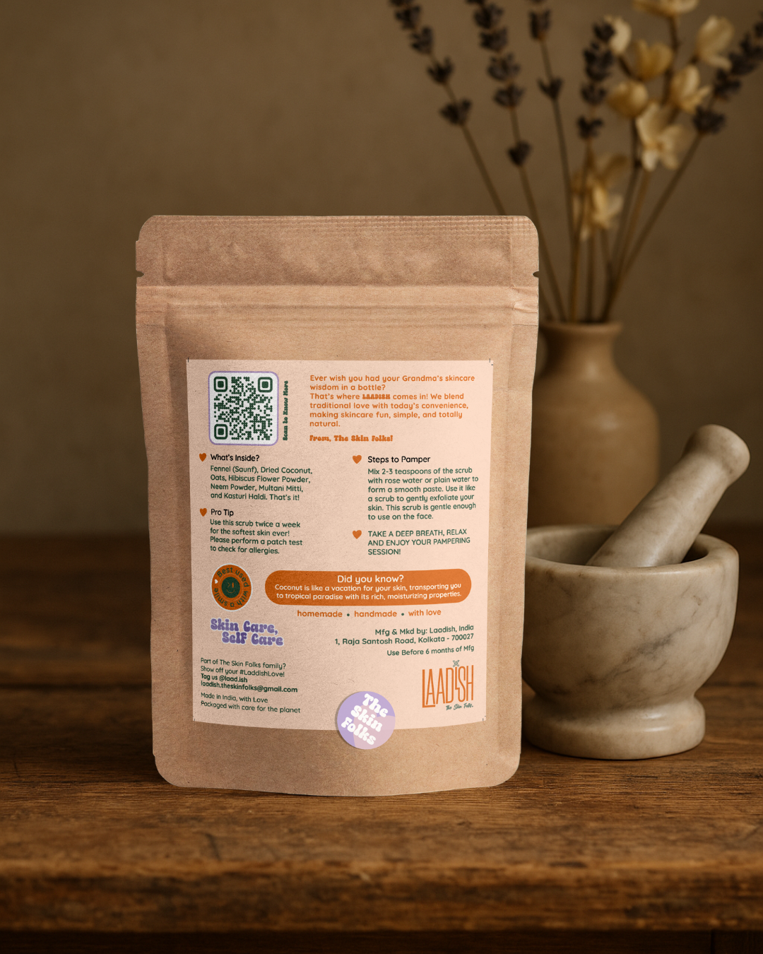 Coco Fennel Body Scrub – Gentle Nourishment & Smooth Skin