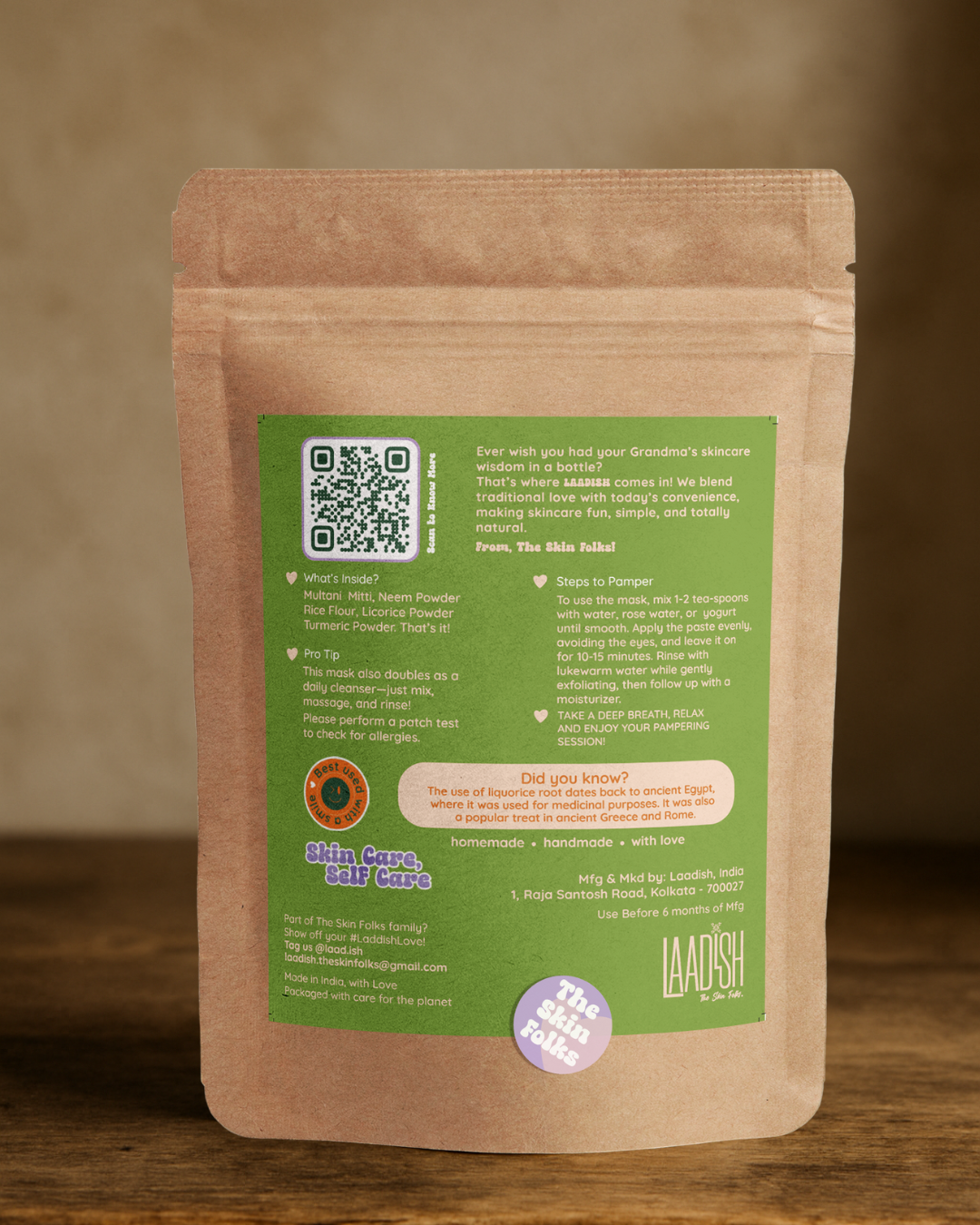 Neem Purifying Face Mask – Acne Control & Detox