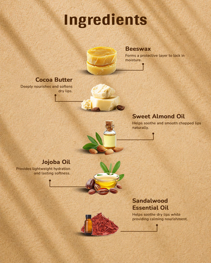 Chandan Sutra • Lip Butter • Inflammation Calm • Deep Repair • Intense Hydration