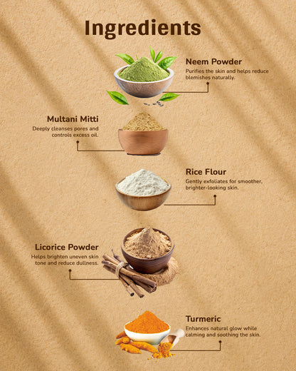 Vana Neem • Face Mask • Oil Balance • Detox • Clear Pores