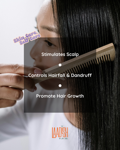 Grip & Glide ︱ Neem Wood ︱ Hair Comb